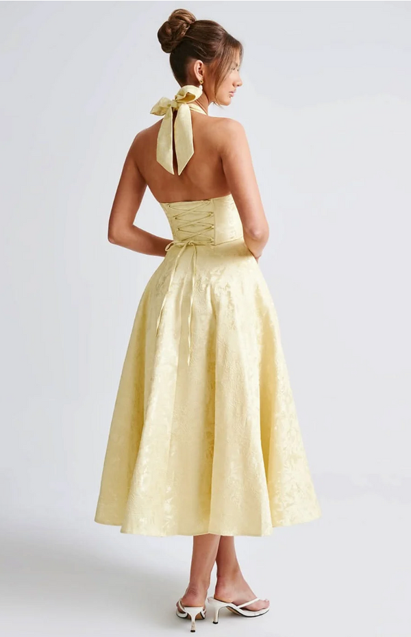 Isabelle Floral Halter Midi Dress