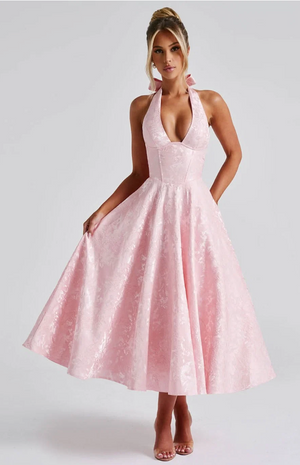 Isabelle Floral Halter Midi Dress