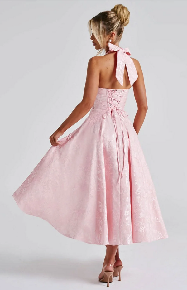 Isabelle Floral Halter Midi Dress