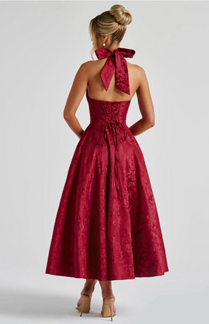 Isabelle Floral Halter Midi Dress