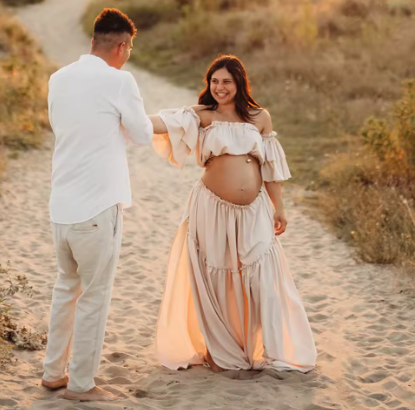 Élise Soft Two-Piece Maternity Photoshoot Set