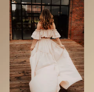 Élise Soft Two-Piece Maternity Photoshoot Set