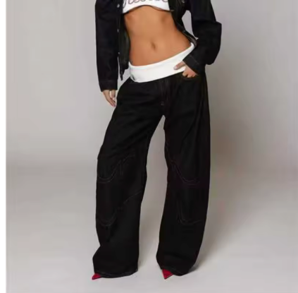 Simone Wide Leg Baggy Jeans