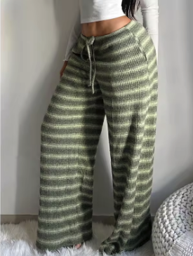 Lorraine Colour-Block Stripe Lounge Trousers