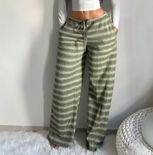 Lorraine Colour-Block Stripe Lounge Trousers
