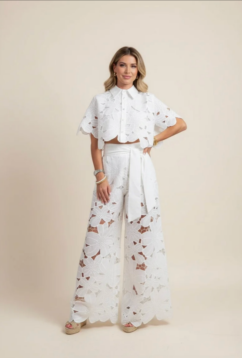 Marbella Lace Two-Piece Set