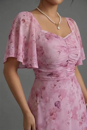 Amélie Floral Sweetheart Maxi Dress