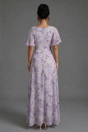 Amélie Floral Sweetheart Maxi Dress