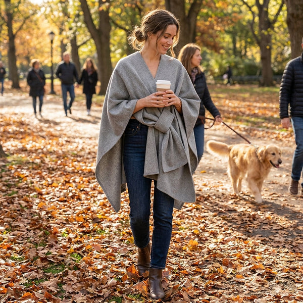 Maëlle Soft Wrap Poncho