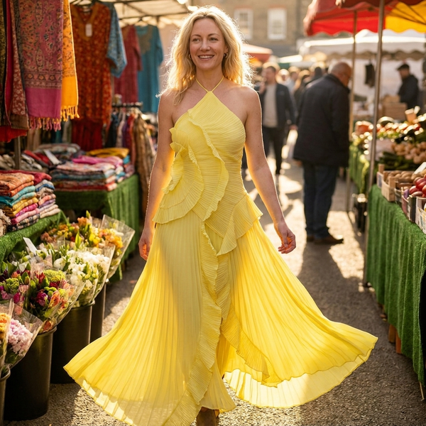 Rosalie Ruffle Muse Maxi Dress