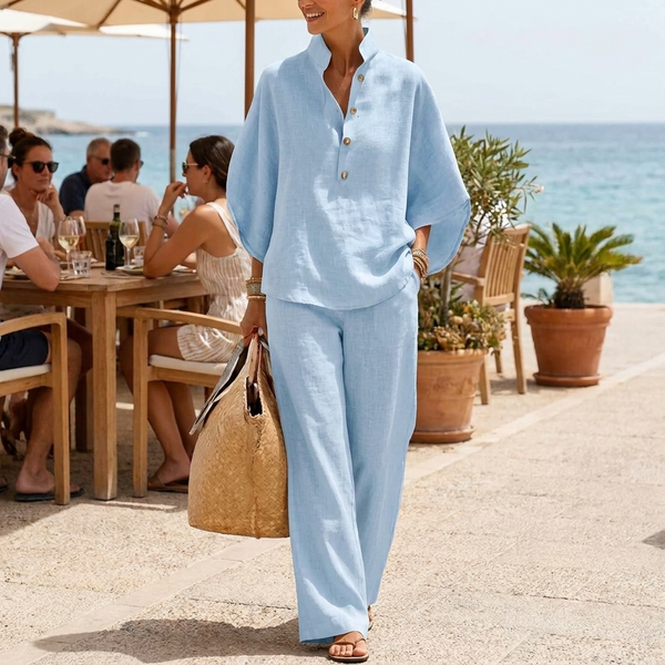 Marina Soft Linen Two-Piece Set