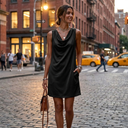 Serena Cowl Mini Dress