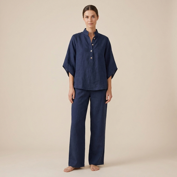 Marina Soft Linen Two-Piece Set
