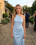 Aurore One-Shoulder Ruched Midi Dress