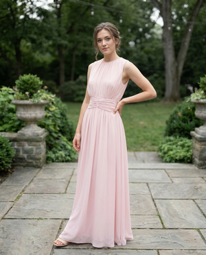 Florence Ruched A-Line Maxi Dress