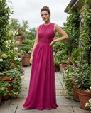 Florence Ruched A-Line Maxi Dress