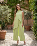 Léonie High-Neck Wide Leg Co-Ord Set