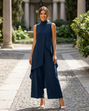 Léonie High-Neck Wide Leg Co-Ord Set