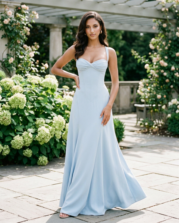 Margot Sweetheart Neckline Maxi Dress