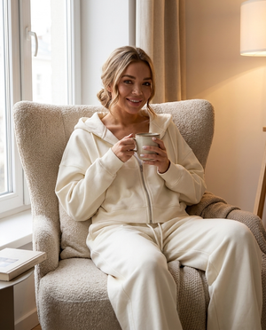 Coralie Oversized Full-Zip Hoodie & Wide-Leg Jogger Co-Ord Set