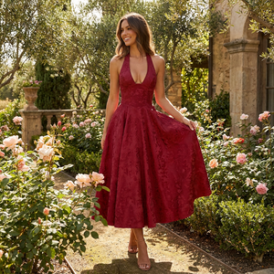 Isabelle Floral Halter Midi Dress
