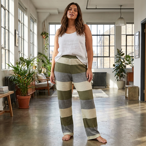 Lorraine Colour-Block Stripe Lounge Trousers