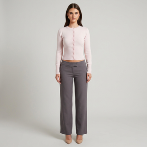 Juliette Ribbed Slim Cropped Knit Top