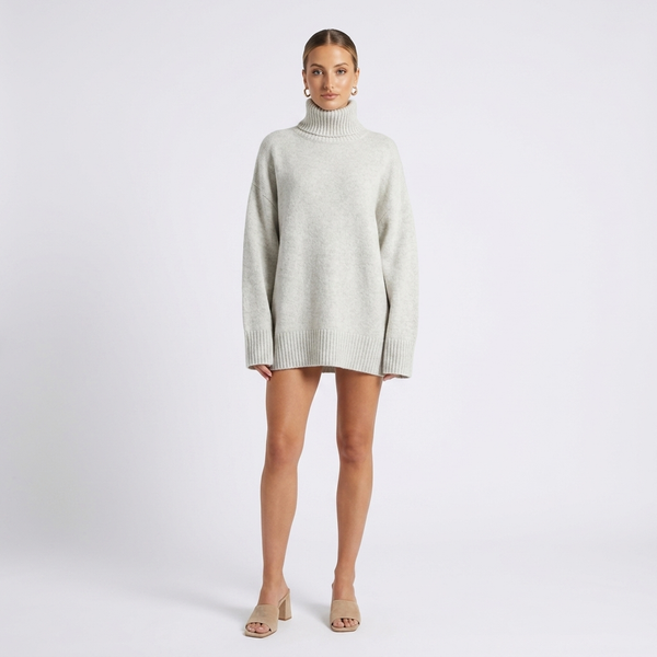 Céline Oversized Turtleneck Knit Jumper