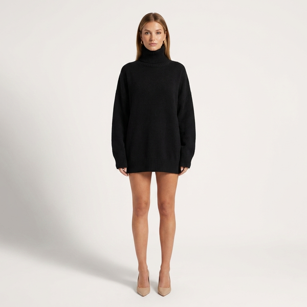 Céline Oversized Turtleneck Knit Jumper
