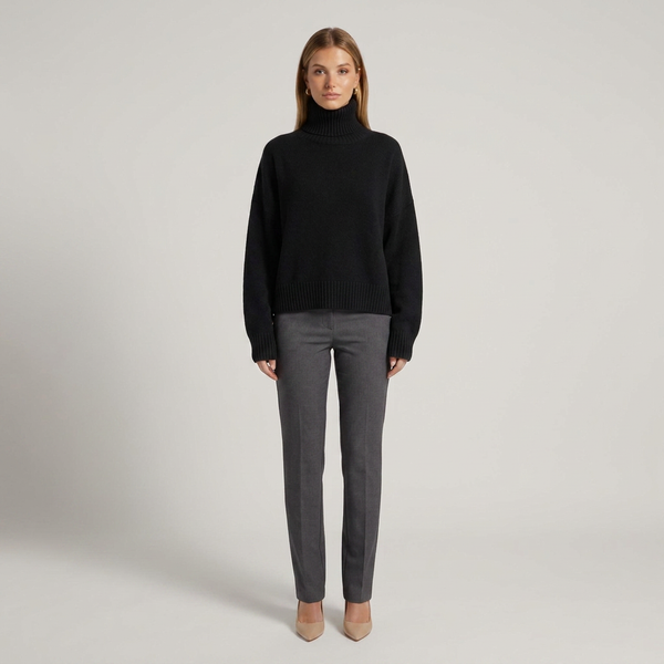 Céline Oversized Turtleneck Knit Jumper