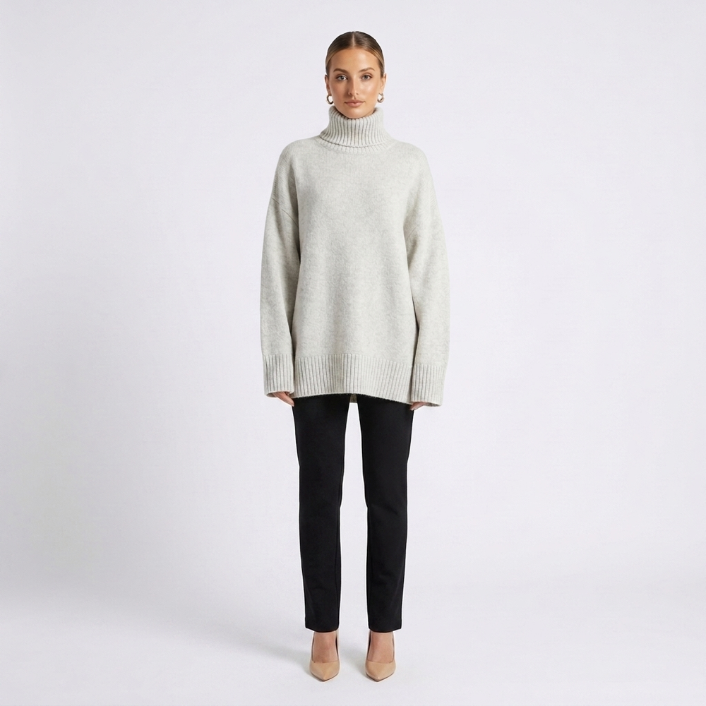 Céline Oversized Turtleneck Knit Jumper