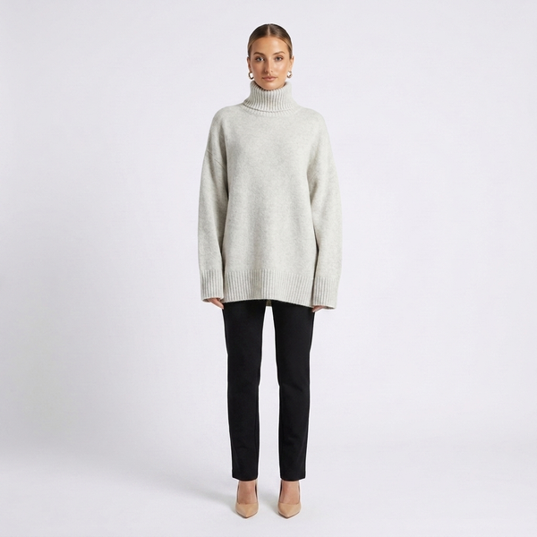 Céline Oversized Turtleneck Knit Jumper