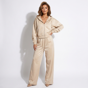 Coralie Oversized Full-Zip Hoodie & Wide-Leg Jogger Co-Ord Set
