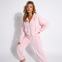 Coralie Oversized Full-Zip Hoodie & Wide-Leg Jogger Co-Ord Set