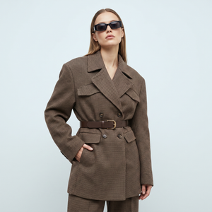 Anna | Women's Structured Tweed Coat
