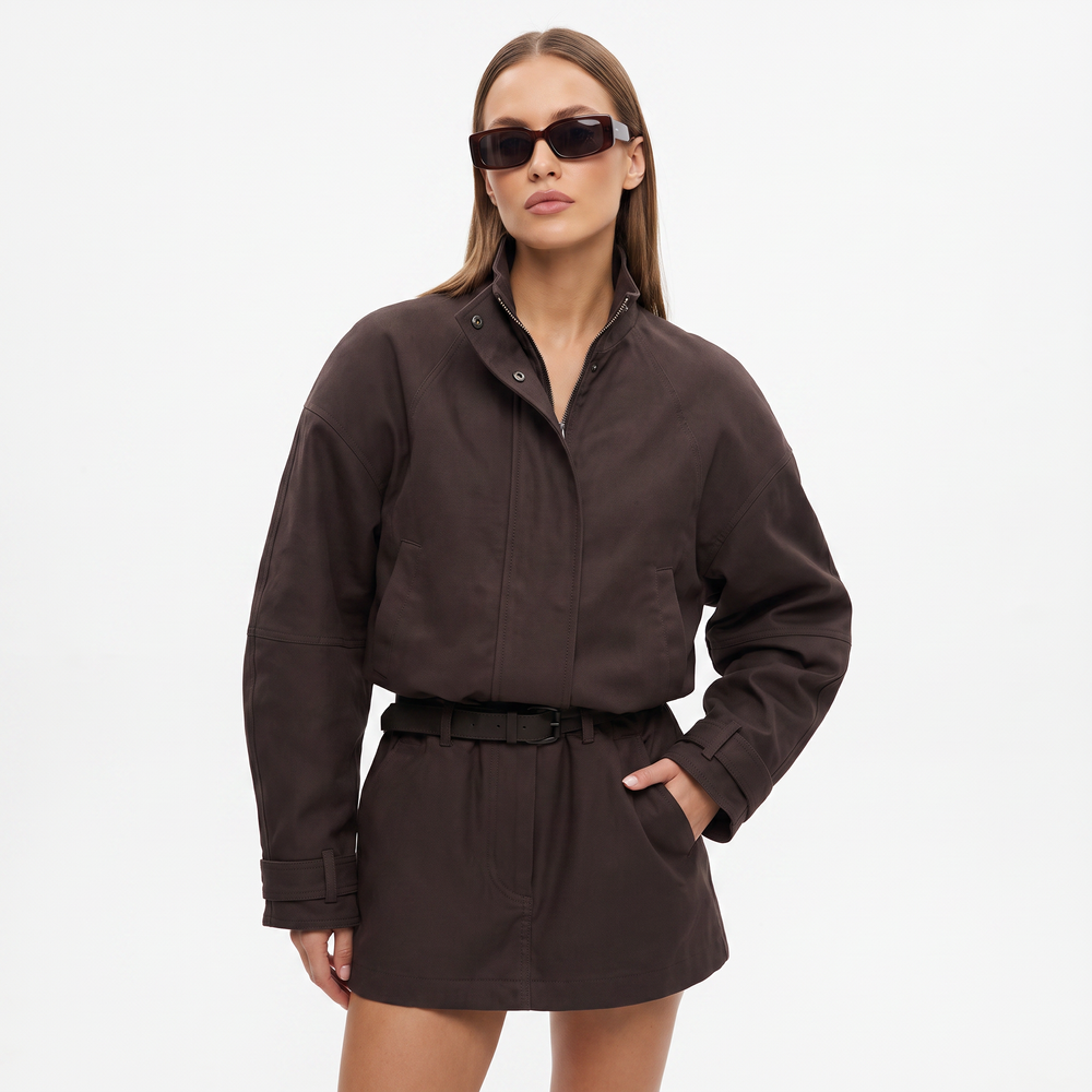 Linda | Women's Faux Suede Zip Jacket