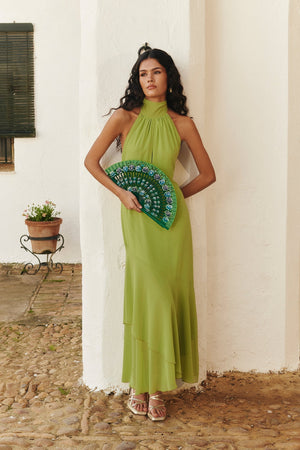 Celeste Émeraude Maxi Dress
