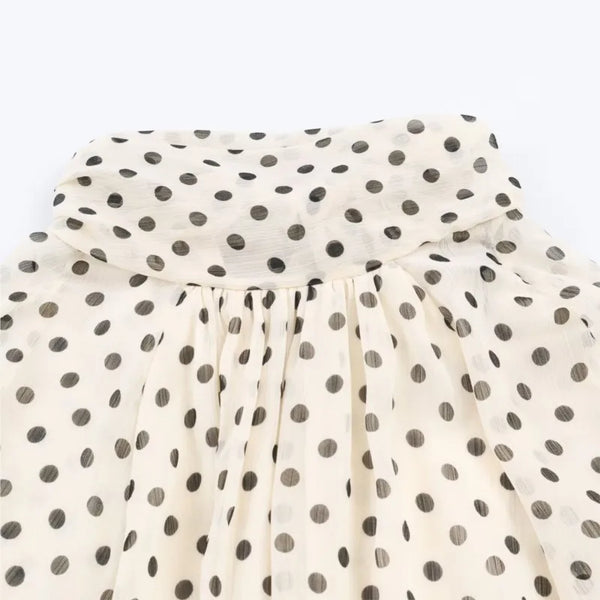 Colette Polka Tie Blouse