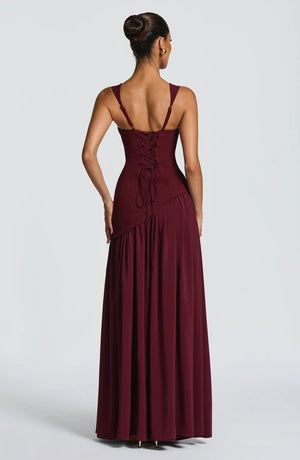 Zafira Sculpt Slit Maxi Dress