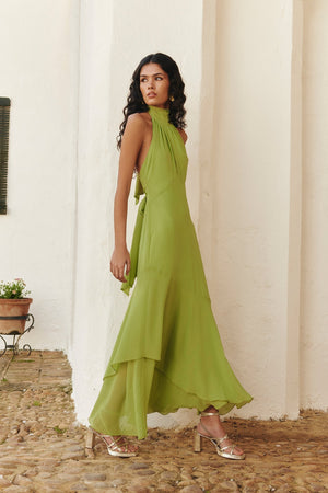 Celeste Émeraude Maxi Dress