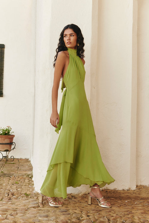 Celeste Émeraude Maxi Dress