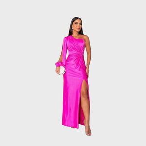 Valentina One-Shoulder Maxi Dress