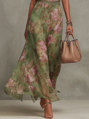 Seraphina Bloom Halter Maxi Dress