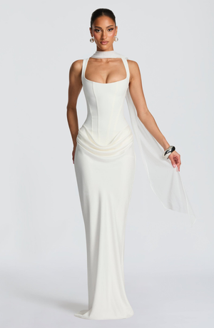 Elara Sculpt Maxi Dress