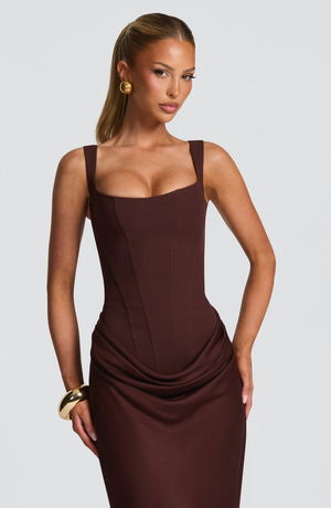 Elara Sculpt Maxi Dress