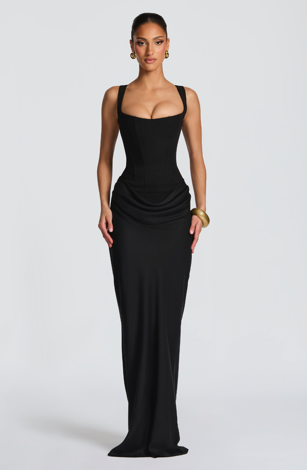 Elara Sculpt Maxi Dress