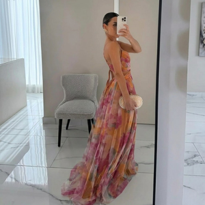 Valérie Sunset Flow Maxi Dress