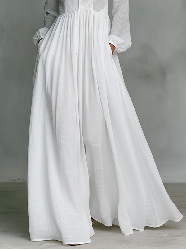 Serena Cotton & Linen Maxi Dress