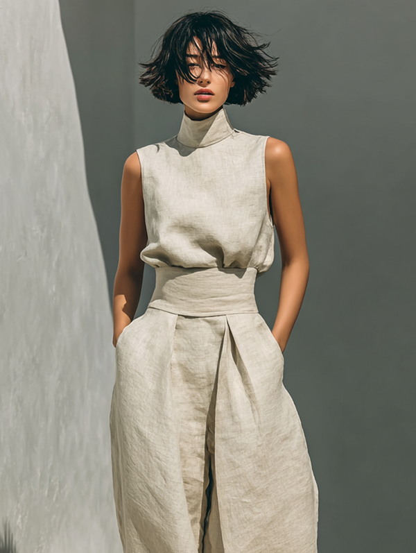 Isla Cotton Linen Minimalist Set