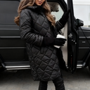 Aurélie Quilted Long Coat